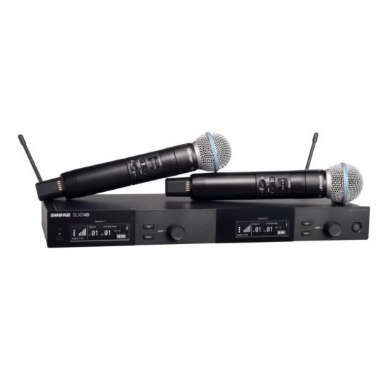 Двойна вокална безжична система с микрофони BETA58 SHURE SLXD24DE/B58-K59 