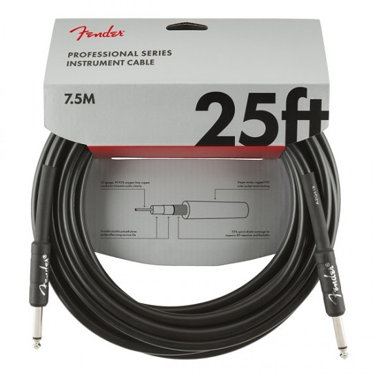 Инструментален кабел PRO Series 7.5 метра by Fender 