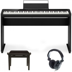 Дигитално пиано Casio PX S1000 BK SET + стол, слушалки и състейн педал 