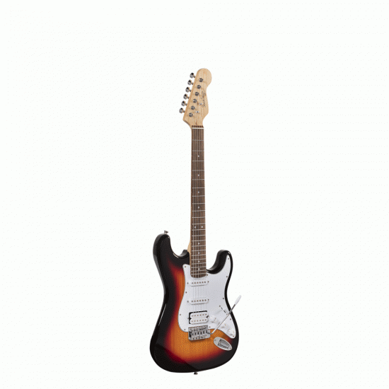 Електрическа китара за лява ръка RIDER-STD-SLH 3TS