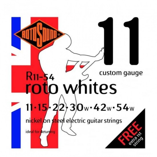 Струни за електрическа китара Rotosound R11-54 Whites