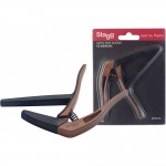 Каподастер за класическа китара STAGG SCPX-FL DK WOOD цвят тъмно дърво
