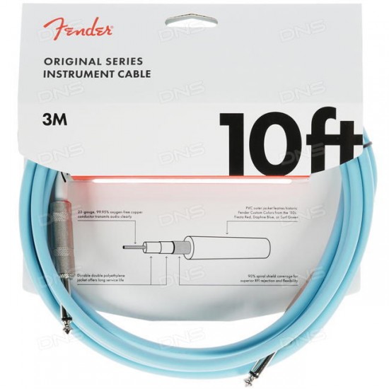 Инструментален кабел жак - жак Fender 3 Метра 