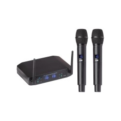 Двоен безжичен вокален микрофон Soundsation WF-U216 HH UHF 