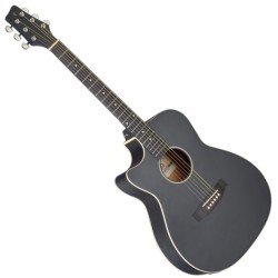 Електро-акустична китара left hand STAGG SA35 ACE-BK LH за лява ръка 