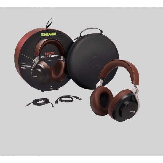 Слушалки Bluetooth студийни SHURE AONIC50 Brown