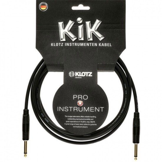 Инструментален кабел Klotz KIKA06PP1 жак - жак 6 метра