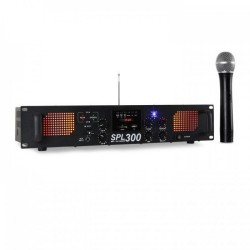 Усилвател и плеър с безжичен микрофон SPL 300VHF-MP3