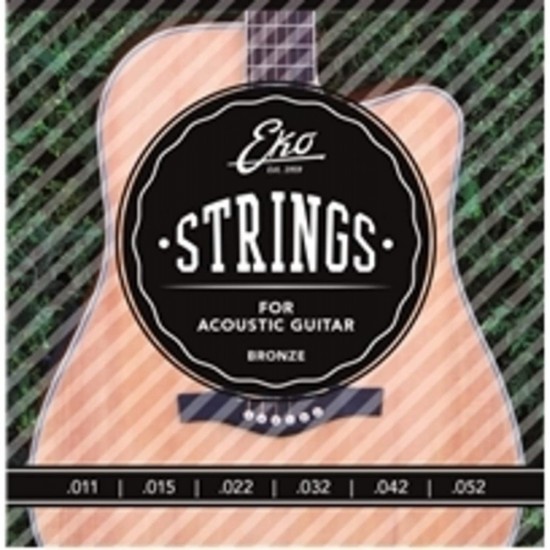 Струни за акустична китара EKO STRINGS Acustica Bronze 11-52 M бронз