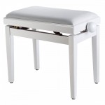 Стол за Пиано с кадифен Топ SBH-103V WH бял