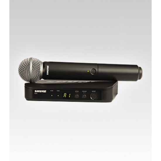 Вокален безжичен микрофон SHURE - Модел BLX24E/SM58