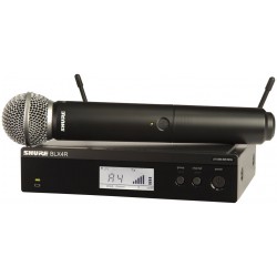 Вокален безжичен микрофон SHURE - Модел BLX24RE/SM58   
