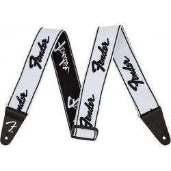 Колан за китара двулицев FENDER RUNNING LOGO WEIGHLESS - ластичен