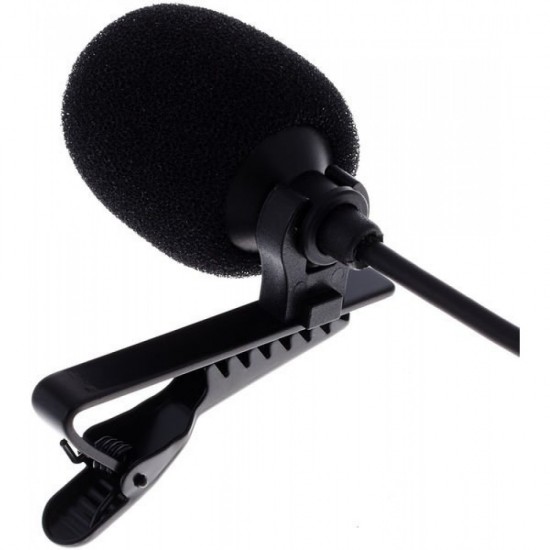 Микрофон тип брошка SHURE CVL-B C-TQ със щипка / lavalier