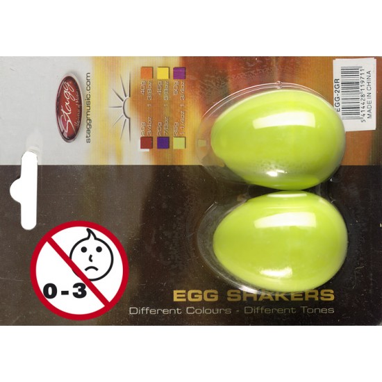 Маракаси тип яйце - чифт STAGG - Модел EGG-2 GR   