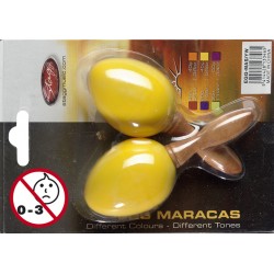Маракаси тип яйце с дръжка чифт STAGG - Модел EGG-MA S/YW  