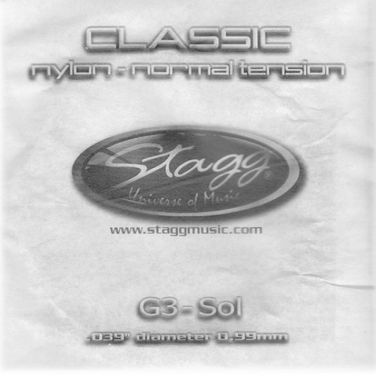 Струна найлонова единична класическа китара STAGG - Модел CLH-G3N