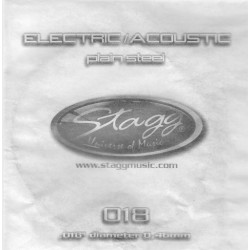 Струна единична електрическа/акустична китара STAGG - Модел PLS-009