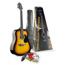 Акустична китара с аксесоари STAGG - Модел SW203SB PACK 2