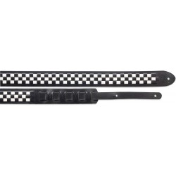 Колан китара кожен STAGG - Модел SLL 92 BLK/WHT