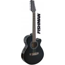 Електро-акустична китара STAGG - Модел SA40MJCFI/12-BK мини джъмбо