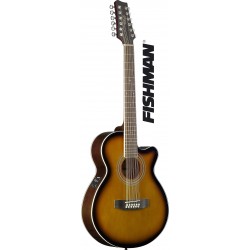 Електро-акустична китара STAGG - Модел SA40MJCFI/12-BS мини джъмбо