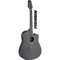 Електро-акустична китара STAGG - Модел SA40DCFI-BK