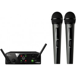 Двоен безжичен вокален микрофон AKG - Модел WMS40 MINI DUALVOCAL SET DUAL 