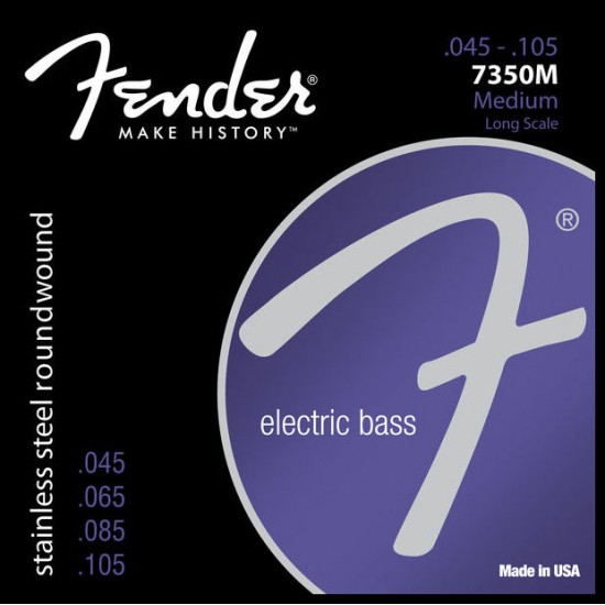 Струни за бас китара  FENDER - Модел 7350M  E-Bass stainless steel 