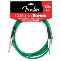 Инструментален кабел FENDER - Модел California Instrument Cable 3м Surf Green  