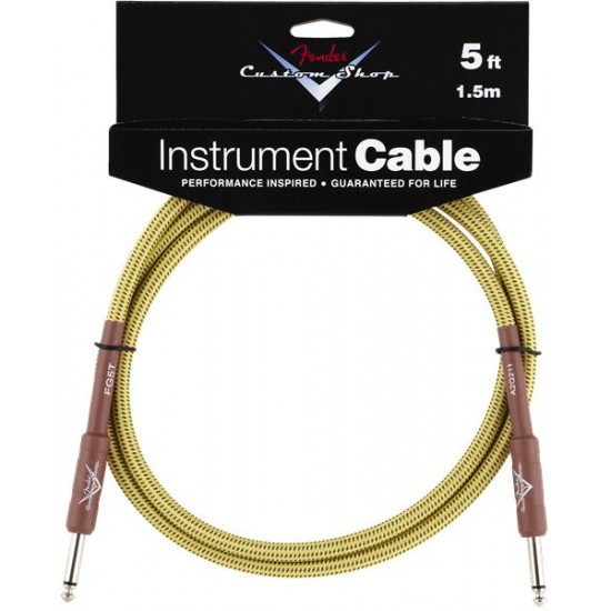 Инструментален кабел FENDER - Модел Custom Shop Performance Series Cable, 1.5м Tweed 