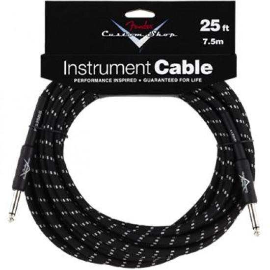 Инструментален кабел FENDER - Модел Custom Shop Performance Series Cable 7.5м Black  