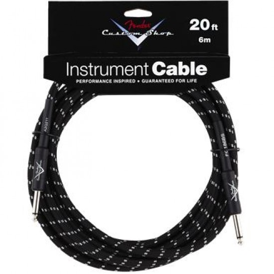 Инструментален кабел FENDER - Модел Custom Shop Performance Series Cable 6м Black 