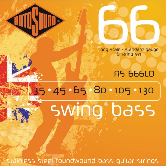 Струни за електрическа бас китара ROTOSOUND - Модел RS666LD      