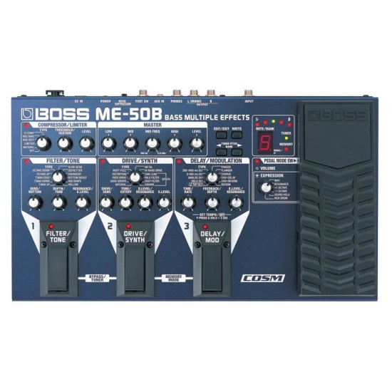 Ефект бас мулти ROLAND BOSS  - Модел ME 50B Bass Multiple Effects