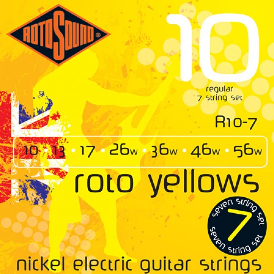 Струни китара 7-струнна ROTOSOUND - Модел R10-7  