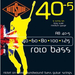Струни за електрическа бас китара ROTOSOUND - Модел RB40-5      