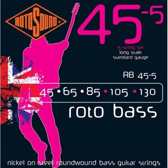 Струни за електрическа бас китара ROTOSOUND - Модел RB45-5 Струни за електрическа бас китара ROTOSOUND - Модел RB45-5