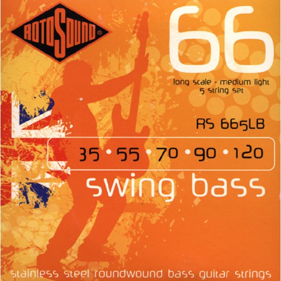 Струни за електрическа бас китара ROTOSOUND - Модел RS665LB Струни за електрическа бас китара ROTOSOUND - Модел RS665LB