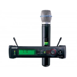 Безжичен вокален кондензаторен микрофон SHURE - Модел SLX24E/BETA87A