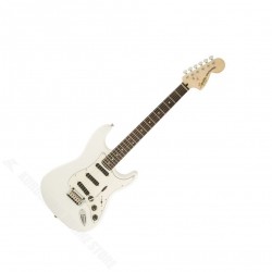Електрическа китара SQUIER Deluxe Hot Rails Strat Rosewood Fingerboard, Olympic White от MusicShop