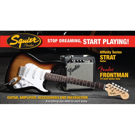 Комплект електрическа китара SQUIER PACK BSB 10G от MusicShop Комплект електрическа китара SQUIER PACK BSB 10G от MusicShop