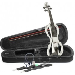 Електрическа цигулка EVN 4/4-WH -по формата на цигулка комплект от MusicShop