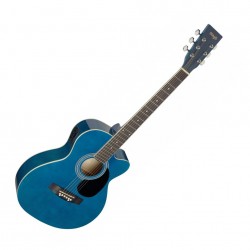 Електро-акустична китара синя - SA20ACE BLUE
