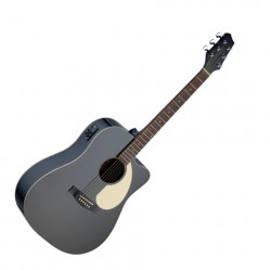 SA30DCE BK Stagg Черна електро акустична китара от MusicShop