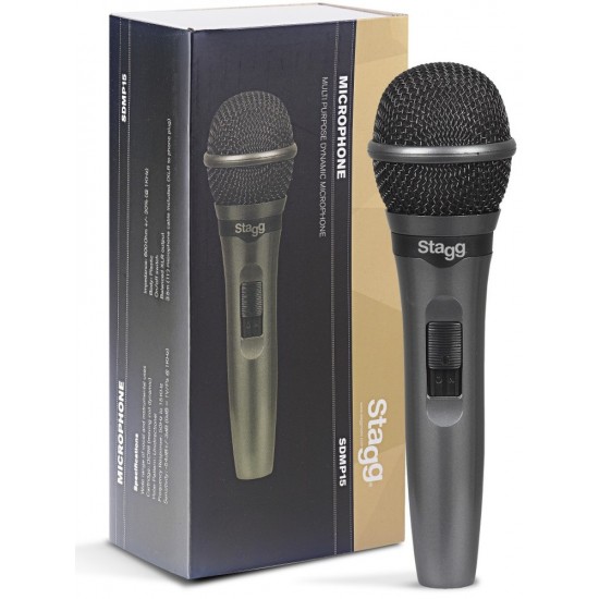 Динамичен микрофон STAGG - Модел SDMP15 Multipurpose Dynamic Microphone 