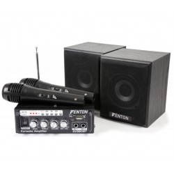 AV380BT Set Amp MP3/BT 2 spk 2 mic 2x 40W комплект усивател с тонколони и микрофони от MusicShop