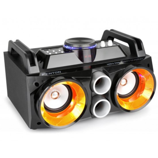 MDJ100 Partystation 100W USB/SD/BT Тонколона с батерия и вход за микрофон LED ефекти от MusicShop