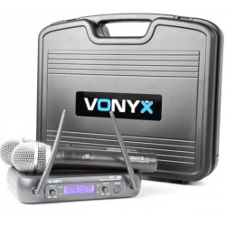 Tronios WM73 Двоен безжичен вокален микрофон с куфар UHF от MusicShop