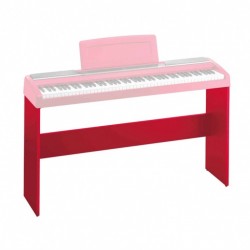 Дървена стойка за пиано червена